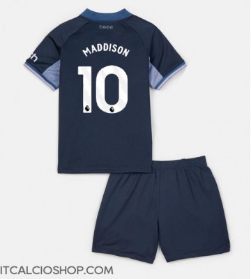 Tottenham Hotspur James Maddison #10 Seconda Maglia Bambino 2023-24 Manica Corta (+ Pantaloni corti)